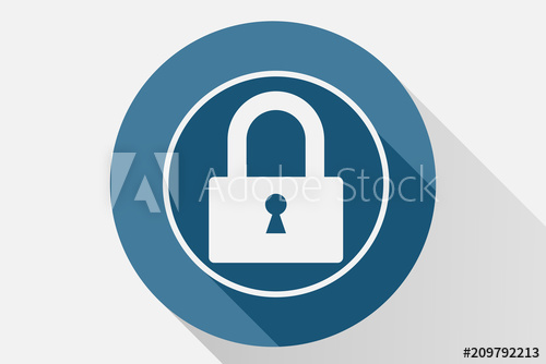 500x334 Icono Azul De Candado