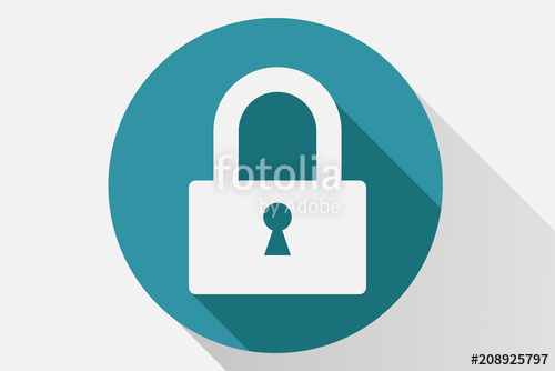 500x334 Icono Azul De Candado Stock Image And Royalty Free Vector