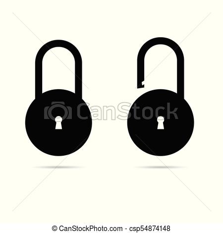 450x470 Candado, Vector, Abierto, Cerrado, Icono Candado, Vector, Cerrado