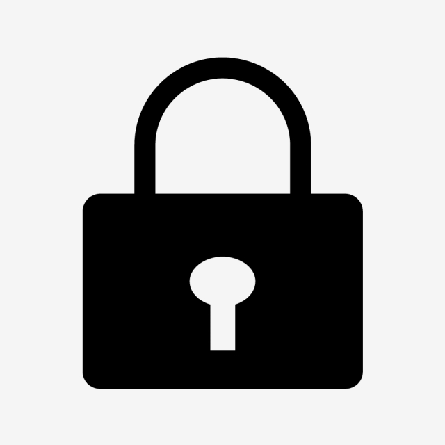 640x640 Vector Lock Icon, Lock Icon, Password, Secure Icon Png And Vector