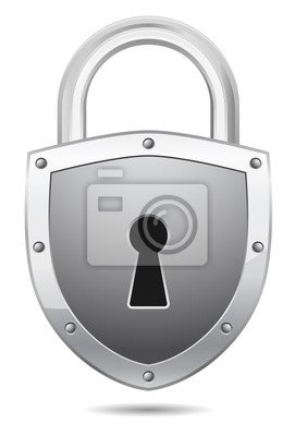 271x400 Vector Candado Icono De Escudo Pinturas Para La Pared Cuadros