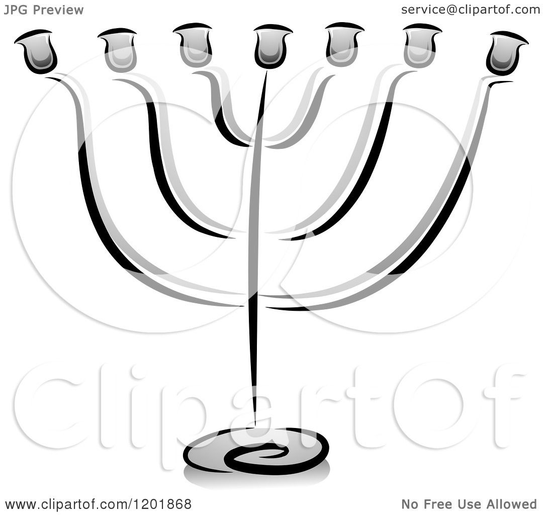 1080x1024 Clipart Of A Grayscale Candelabra