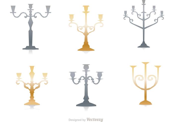 700x490 Silver And Gold Candlesticks Vector