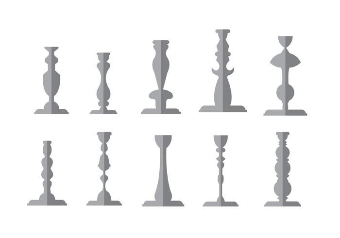700x490 Vintage Candlestick Vectors