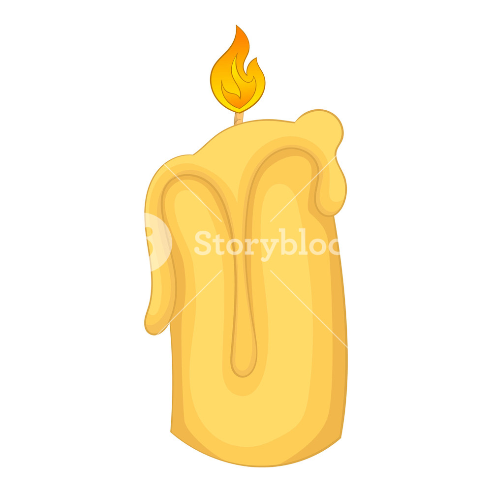 1000x1000 Candle Flame Icon Cartoon Illustration Of Candle Flame Vector