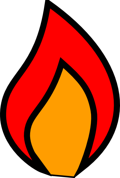 402x595 Free Clipart Candle Flame