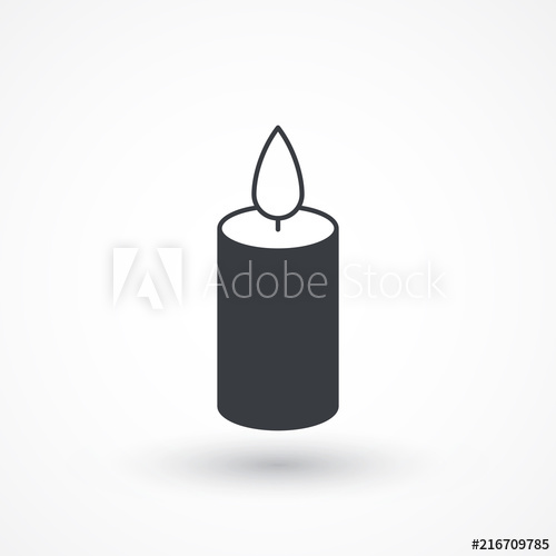 Candle Vector Icon Birthday Or Christmas Sign Spirituality 500x500 Candle Vector Icon Birthday Or Christmas Sign Spirituality