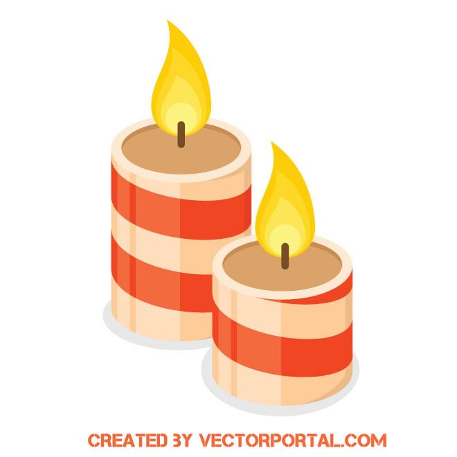 Christmas Candles Vector Clip Art 660x660 Christmas Candles Vector Clip Art
