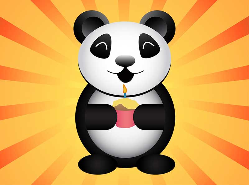 Panda Character Holding A Cupcake With A Candle Vector Free Vector 800x596 Panda Character Holding A Cupcake With A Candle Vector Free Vector