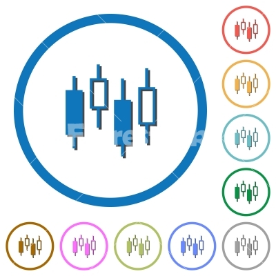 Candlestick Chart Icons With Shadows And Outlines 400x400 Candlestick Chart Icons With Shadows And Outlines