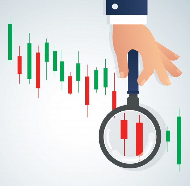Hand Holding The Magnifying Glass And Candlestick Chart Vector 626x613 Hand Holding The Magnifying Glass And Candlestick Chart Vector