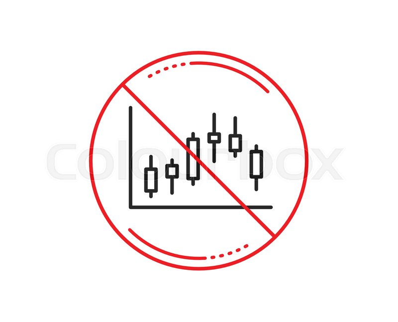 No Or Stop Sign Candlestick Chart Stock Vector Colourbox 800x647 No Or Stop Sign Candlestick Chart Stock Vector Colourbox
