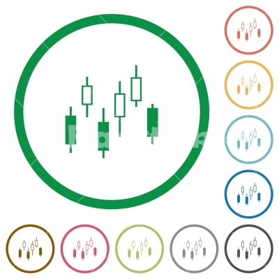 Candlestick Chart Flat Icons With Outlines 400x400 Candlestick Chart Flat Icons With Outlines