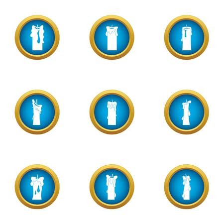 450x450 Candlestick Icons Set Flat Set Of Candlestick Vector Icons