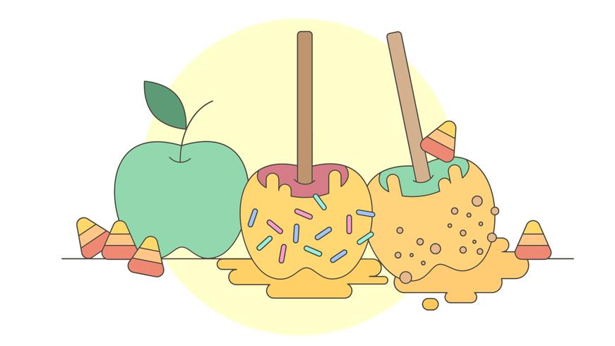 871x490 Candy Apple Vector