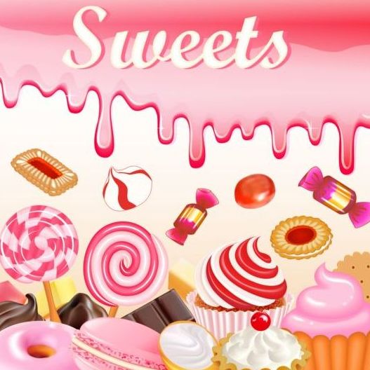 527x528 Sweet Candy With Drop Background Vector Free Download