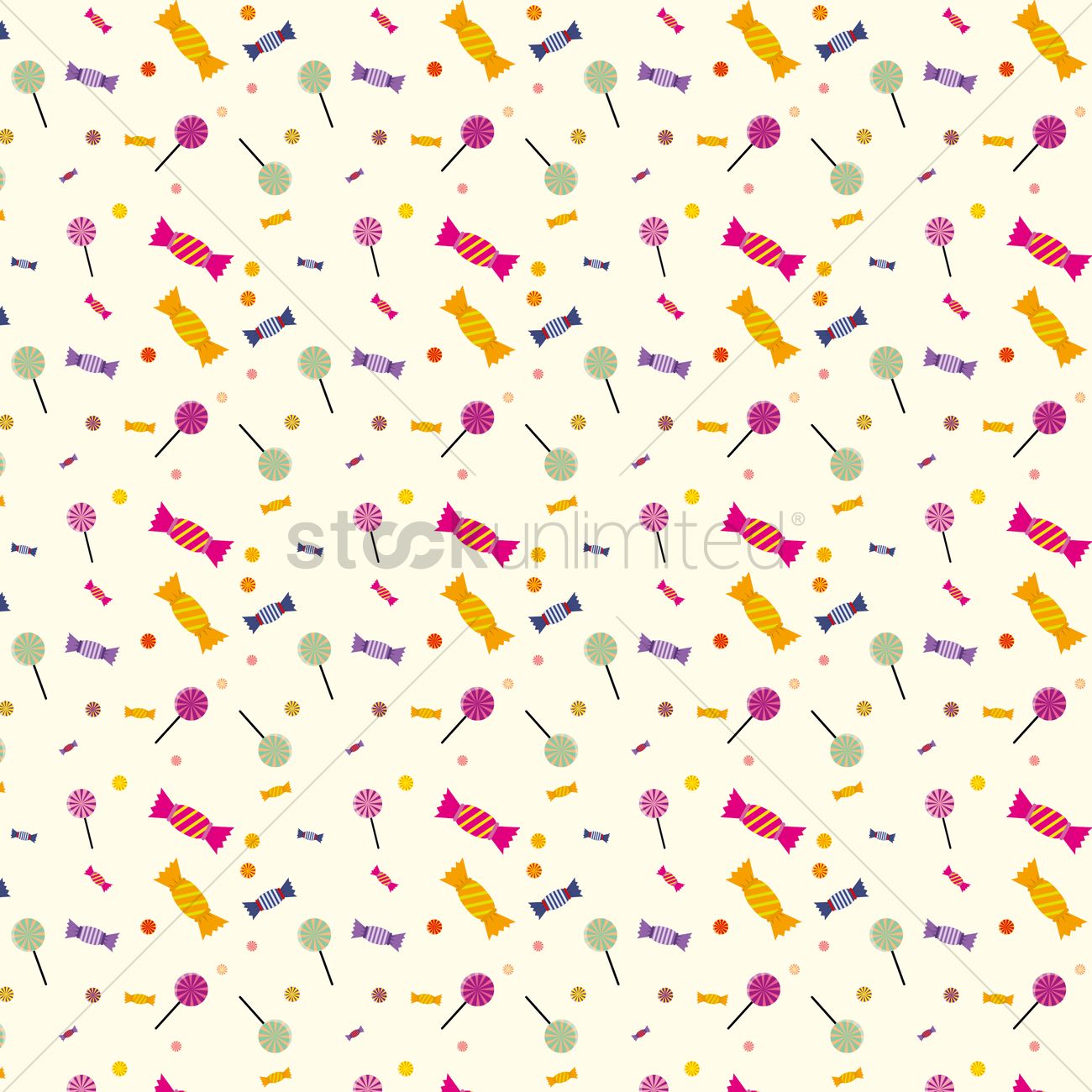 1300x1300 Candy Background Vector Image