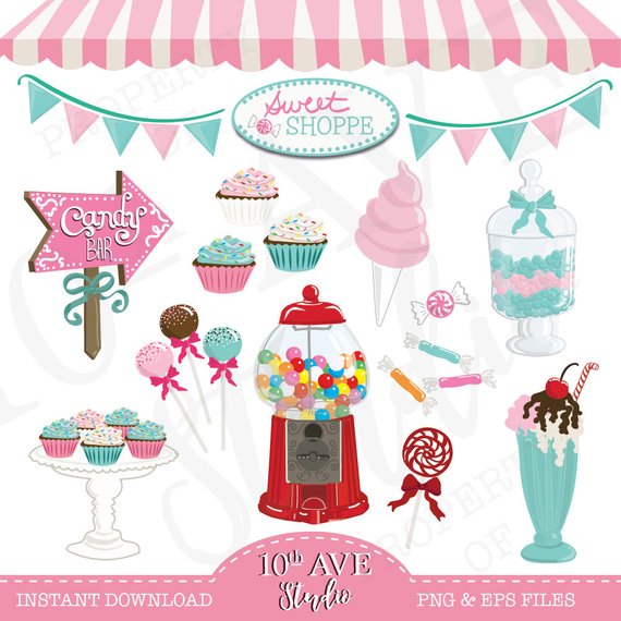 570x570 Sweet Shoppe Candy Bar Clipartvector Graphics