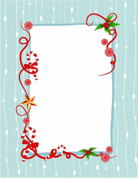 467x600 Candy Cane Border Free Vector In Adobe Illustrator