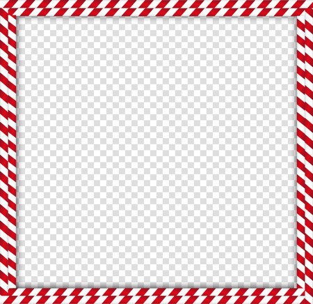 450x436 Christmas, New Year Square Double Candy Cane Photo Frame With Red