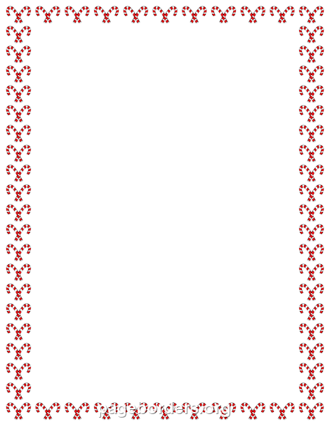 470x608 Candy Cane Border Clip Art