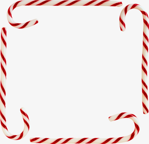 500x485 Candy Cane Clipart Border