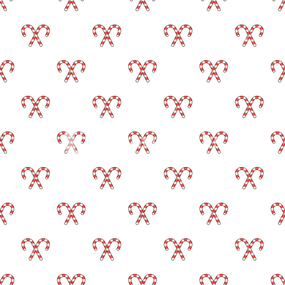 1000x1000 Candy Canes Pattern Cartoon Illustration Of Candy Canes Vector