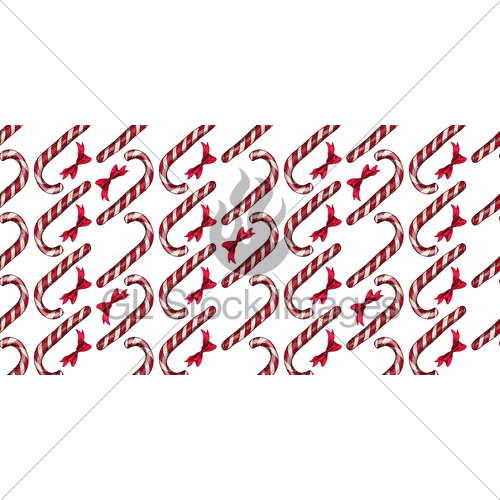 500x500 Christmas Pattern With Candy Canes Seamless Pattern Vec Gl