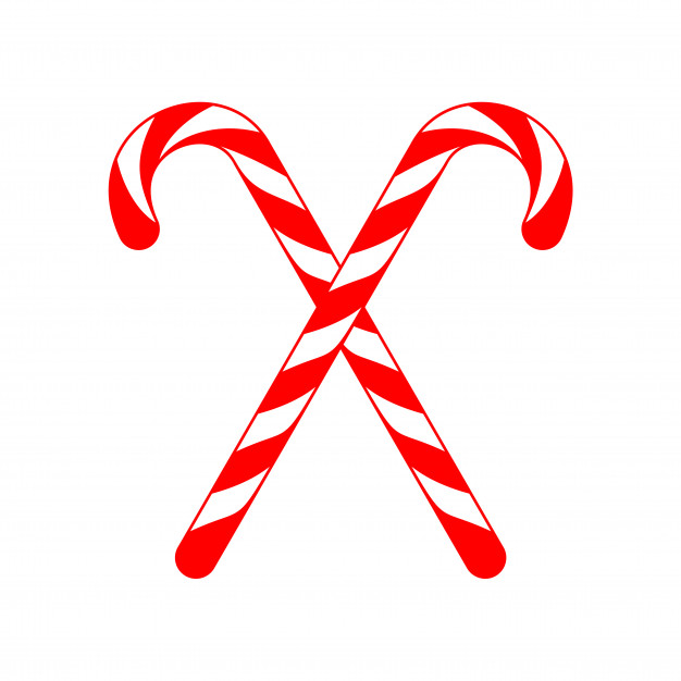 626x626 Christmas Candy Cane Cross Vector Premium Download