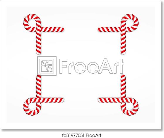 560x470 Free Art Print Of Candy Cane Frame Frame Made Of Camdy Canes