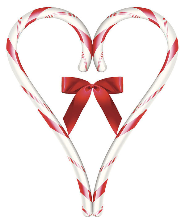 599x705 Heart Candy Cane