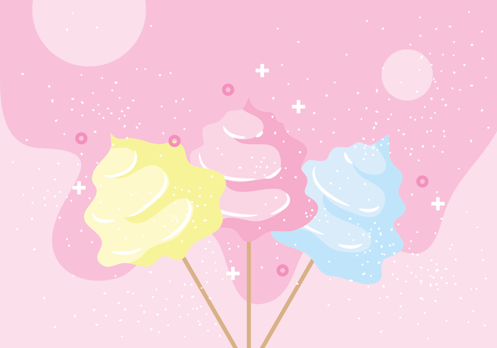 700x490 Candy Floss Vector Illustration