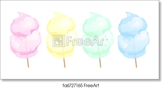 561x306 Free Art Print Of Candy Floss Candy Floss In Four Different