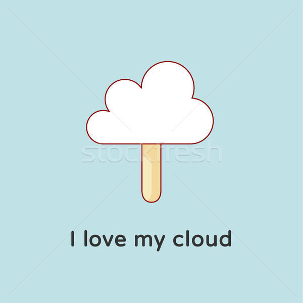 600x600 Icon Of Cloud With Ice Cream And Candy Floss Creative