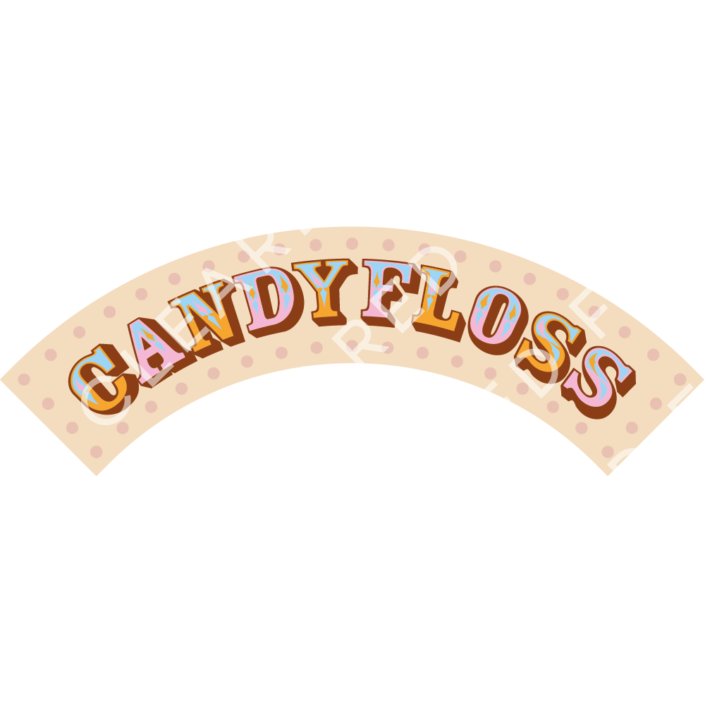 1000x1000 Vintage Candy Floss Signage, Vector The Cleared Folio