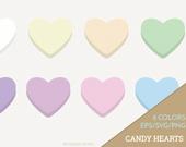 Items Similar To Candy Hearts Vector, Conversation Hearts Clipart 170x135 Items Similar To Candy Hearts Vector, Conversation Hearts Clipart