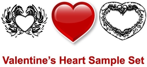 Valentine Candy Hearts Free Vector Download 580x264 Valentine Candy Hearts Free Vector Download