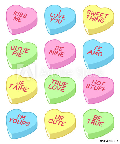 Candy Heart Vector at Vectorified.com | Collection of Candy Heart ...