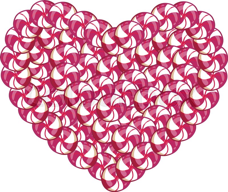 Candy Heart Made Of Pink And White Stock Vector Colourbox 800x673 Candy Heart Made Of Pink And White Stock Vector Colourbox