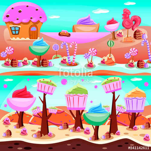 500x500 Fairy Tale Candy Land Compositions Stock Image And Royalty Free