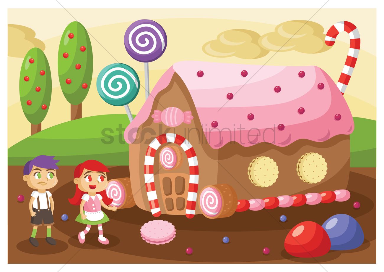 1300x919 Free Kids In Candy Land Vector Image