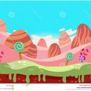 300x300 Stock Illustration Candy Land Vector Cartoon Fairy Tale Landscape