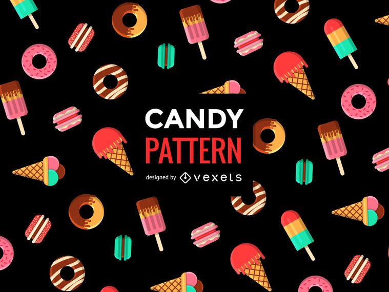 759x570 Candy Sweet Seamless Pattern