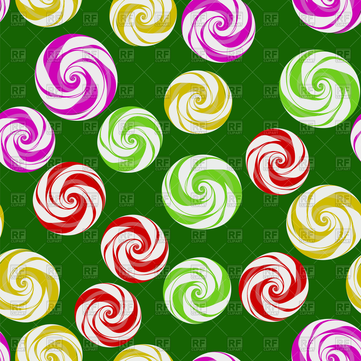 1200x1200 Colorful Sweet Candy Seamless Pattern Vector Image Of Backgrounds