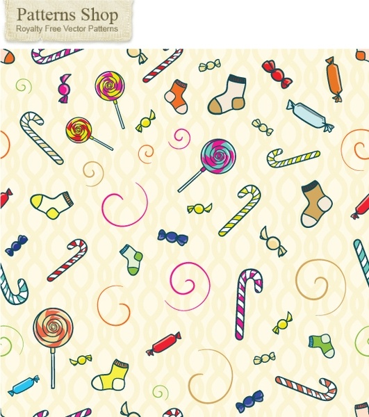 531x600 Free Vector Candy Seamless Pattern Free Vector In Encapsulated