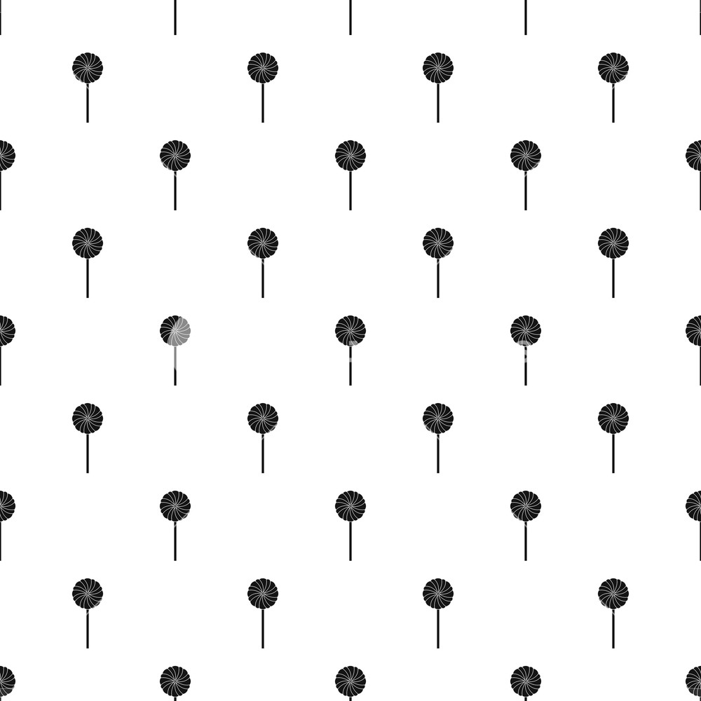 1000x1000 Round Candy Pattern Seamless In Simple Style Vector Illustration