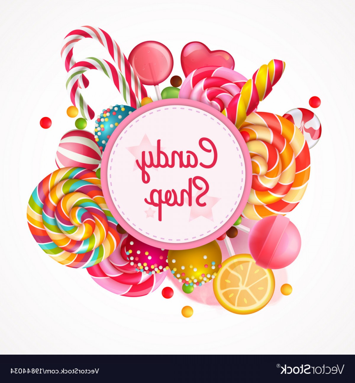 Candy Shop Round Frame Background Vector Soidergi 1200x1296 Candy Shop Round Frame Background Vector Soidergi
