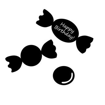 340x340 Free Silhouette Vector Sweets Snack Sweets