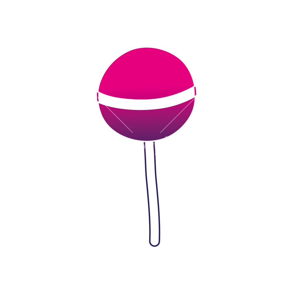 1000x1000 Silhouette Delicious Sweet Lollipop Candy Dessert Vector