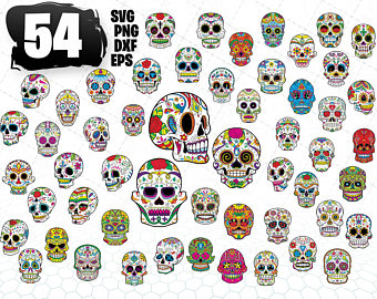 340x270 Sugar Skull Vector Etsy